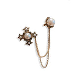 Camellia Fabric Brooch Pearl Coat Sweater Corsage Female Accessory