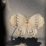 Vintage Butterfly Brooch Animal Costume Jewelry Coat Pin Bijoux
