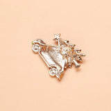 Enamel Car Christmas Tree Brooch Pins Women Jewelry Gift