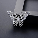 Butterfly High Zircon Brooch for Women - Large Insect Pin