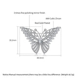 Butterfly High Zircon Brooch for Women - Large Insect Pin