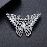 Butterfly High Zircon Brooch for Women - Large Insect Pin