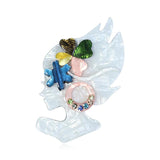 Vivid Lady Acrylic Brooches for Women