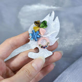 Vivid Lady Acrylic Brooches for Women