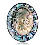 Vintage Abalone Shells Butterfly Cat Brooches For Women
