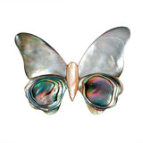 Vintage Abalone Shells Butterfly Cat Brooches For Women