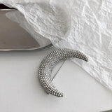 Moon Pattern Crystal Lapel Pin Rhinestone Brooch
