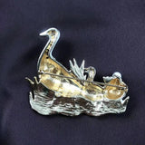 Cute Duck Family Brooch for Party Gift