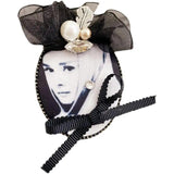Vintage Crystal Chain Tassel Brooch Pin for Women