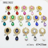 10Pcs Rhinestone Alloy Pendant Wedding Invitation Creative Accessories
