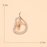 Rhinestone Snake Brooches Unisex Attacking Animal Pin