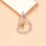 Rhinestone Snake Brooches Unisex Attacking Animal Pin