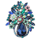 Delicate Rhinestone Flower Brooch Lovely Pin Brooch Clothing Accessories