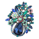 Delicate Rhinestone Flower Brooch Lovely Pin Brooch Clothing Accessories