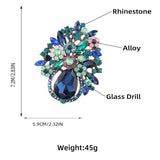 Delicate Rhinestone Flower Brooch Lovely Pin Brooch Clothing Accessories