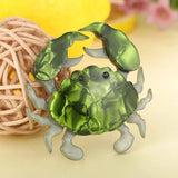 Acrylic Eye Red Crab Brooches For Women Kids Christmas Party Brooch Pins