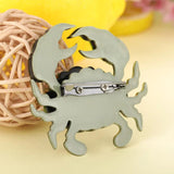 Acrylic Eye Red Crab Brooches For Women Kids Christmas Party Brooch Pins