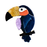 Arrival Cartoon Parrot Brooch for Women Children Dress Hat Hijab Pin