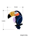 Arrival Cartoon Parrot Brooch for Women Children Dress Hat Hijab Pin