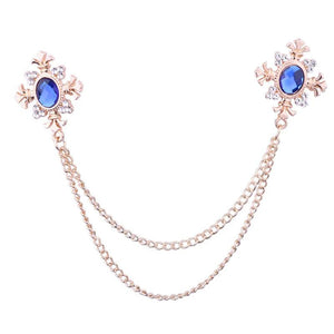 Shirt Brooch Tassel Chain Lapel Pin Metal Badges Women Jewelri Brooch