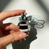 Delicate Bee Brooch Acrylic Safety Pin Jewelry