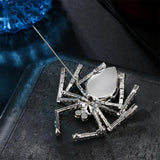 Colorful Spider Brooch, Rhinestone Animal Corsage Jewelry