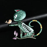 Vintage Enamel Cat Pins Brooches for Boys Girls Animal Metal Brooch