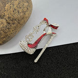 Greek Alphabet Logo Pearl Women Charm Jewelry Heels