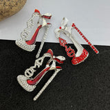 Greek Alphabet Logo Pearl Women Charm Jewelry Heels