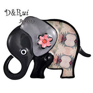 Gray Elephant Brooch Pin for Boys Girls Christmas Female Wedding Party Brooches