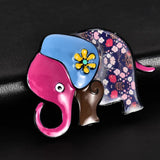 Gray Elephant Brooch Pin for Boys Girls Christmas Female Wedding Party Brooches