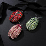 Ladybug Brooch Rhinestone Insect Jewelry Colorful Accessories Gift P085