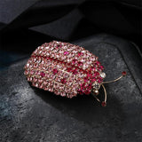 Ladybug Brooch Rhinestone Insect Jewelry Colorful Accessories Gift P085