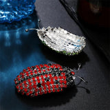 Ladybug Brooch Rhinestone Insect Jewelry Colorful Accessories Gift P085