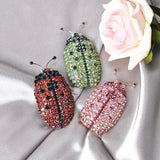 Ladybug Brooch Rhinestone Insect Jewelry Colorful Accessories Gift P085