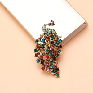 Colorful Peacock Brooch Office Party Gift