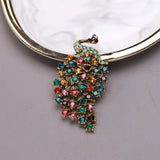 Colorful Peacock Brooch Office Party Gift