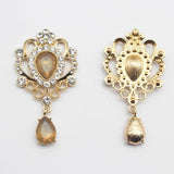 Flat Bottom Brooch Resin Rhinestone DIY Wedding Pendant Jewelry