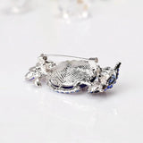 Rhinestone Owl Brooch Pin for Women Men Bird Corsage Jewelry