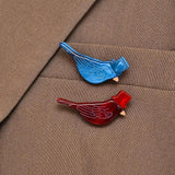 Cactus Bird Brooch Female Pin Acrylic Animal Wild Creative Accessories