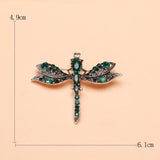 Beaut&Berry Rhinestone Dragonfly Brooch Office Party Gift