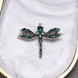 Beaut&Berry Rhinestone Dragonfly Brooch Office Party Gift