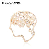 Brain Brooch Mechanical Enamel Pins Engineer Lapel Hat Bijoux