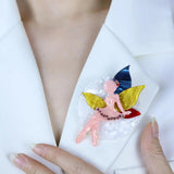 Faerie Acrylic Brooch Fairy Tale Character Faery Brooches For Girl Jewelry