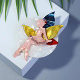 Faerie Acrylic Brooch Fairy Tale Character Faery Brooches For Girl Jewelry
