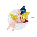 Faerie Acrylic Brooch Fairy Tale Character Faery Brooches For Girl Jewelry
