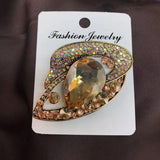 Vintage Crystal Brooch Coat Evening Dress Pins Jewelry