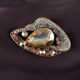 Vintage Crystal Brooch Coat Evening Dress Pins Jewelry