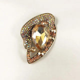 Vintage Crystal Brooch Coat Evening Dress Pins Jewelry