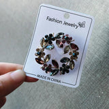 Vintage Crystal Snowflake Brooches Accessories Flowers Ladies Clothing